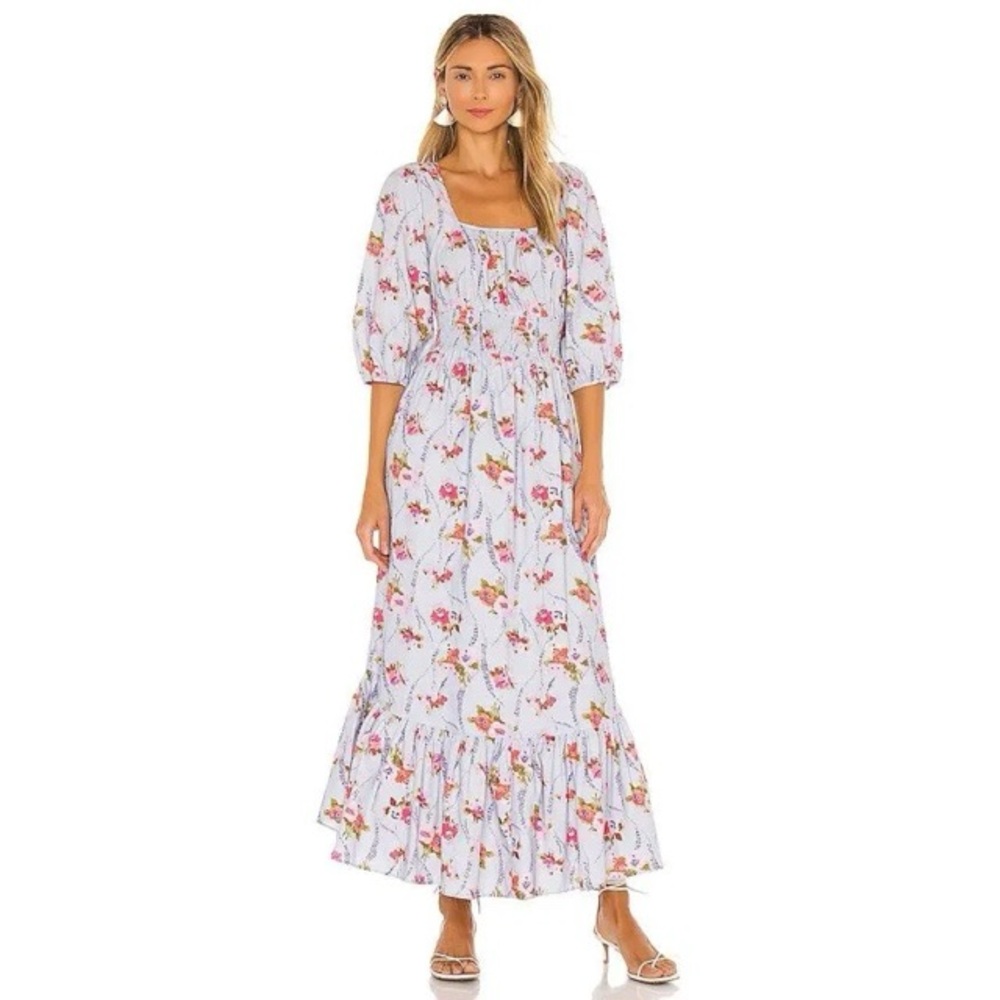 LoveShackFancy Minnia Maxi Dress Lavender Moon size Small